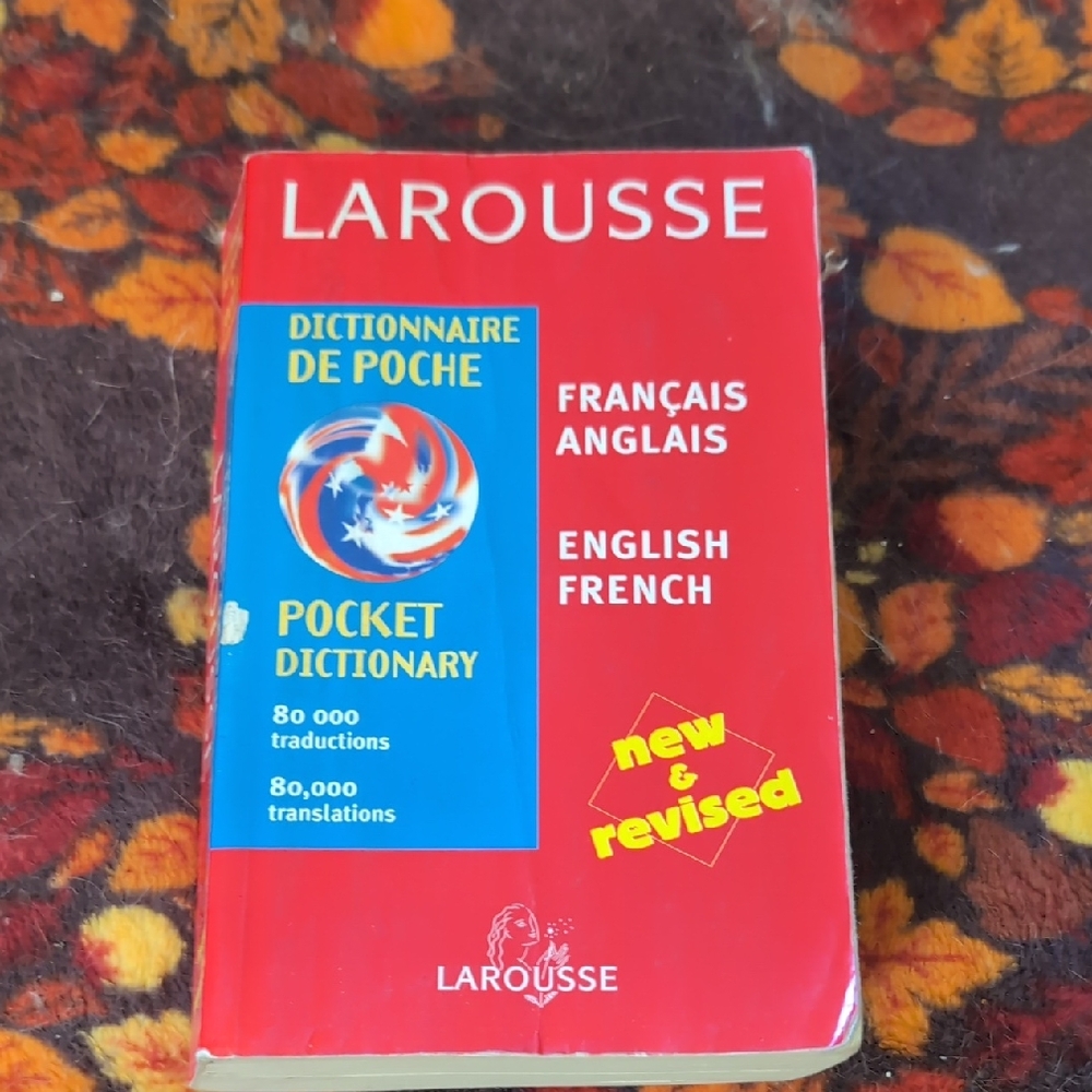 Larousse Pocket Dictionary in Red